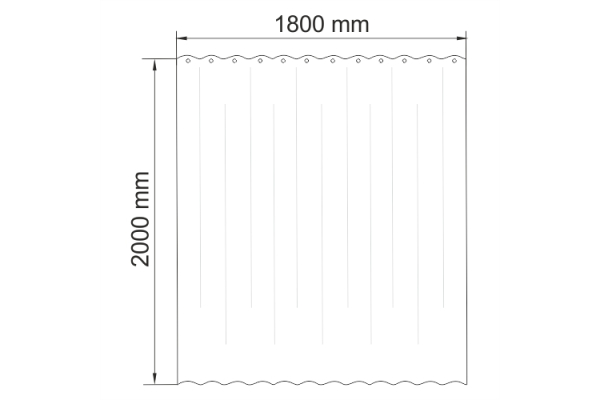 Шторка для ванной WasserKraft Dinkel SC-46101