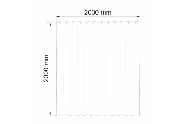 Шторка для ванной WasserKraft Isen SC-40102