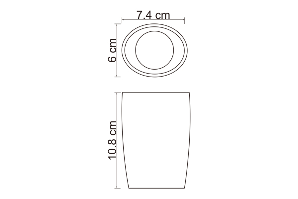 Стакан для зубных щеток WasserKraft Dinkel K-4628