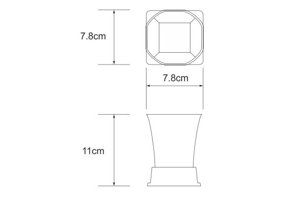 Стакан для зубных щеток WasserKraft Amper K-5428BLACK