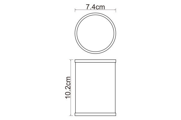 Стакан для зубных щеток WasserKraft Rossel K-5728