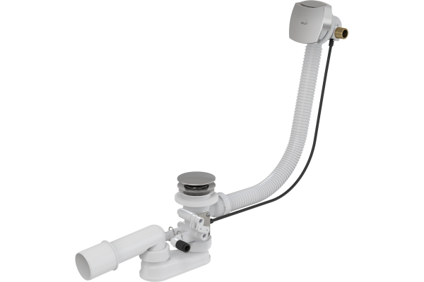 Сифон для гидромассажных ванн с напуском через перелив, металл A566-273133-57