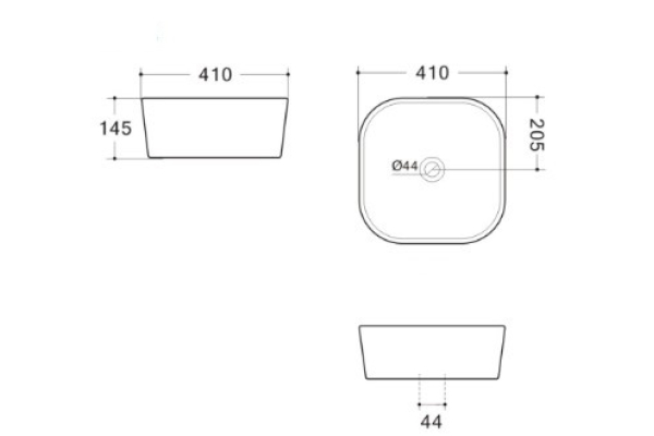Умывальник Alcora на столешницу Aron 41