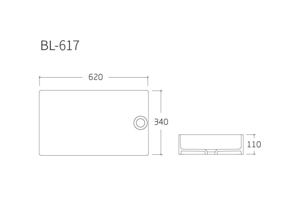Умывальник на столешницу Alcora Etereo 620