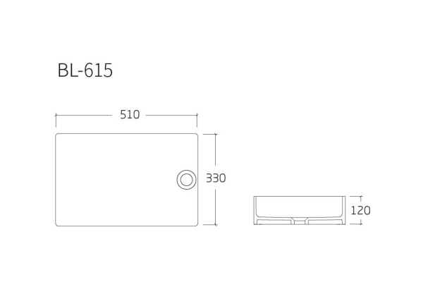 Умывальник на столешницу Alcora Etereo 510