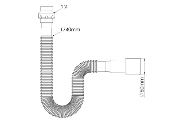 Труба гибкая Alcora Nova (40-40/50)