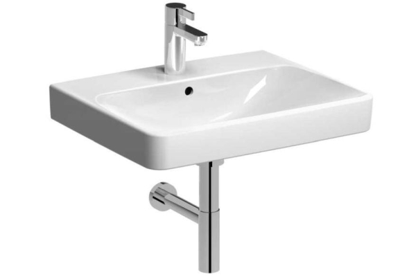 Раковина Geberit Smyle Square 50х41 см, с отверстием под смеситель и переливом 500.256.01.1