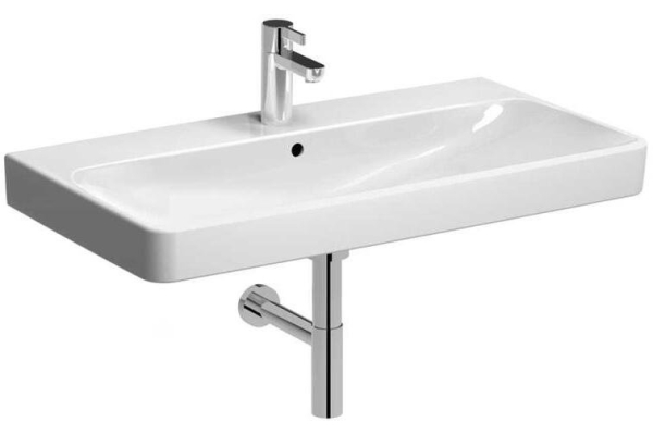 Раковина Geberit Smyle Square 90х48 см, с отверстием под смеситель и переливом 500.251.01.1
