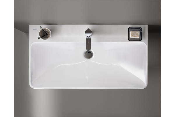 Раковина Geberit Smyle Square 75х48 см, с отверстием под смеситель и перелив 500.249.01.1