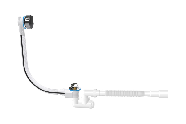 Сифон-автомат Alcora 1543 для ванны, с аварийным выходом