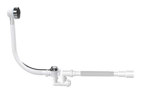 Сифон-автомат Alcora 1544 для ванны, с аварийным выходом