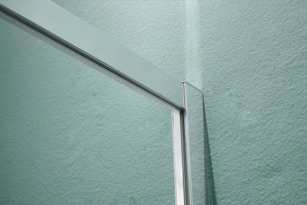 Душевая дверь Aquatek двухэлементная, раздвижная1200x2000 профиль хром, стекло прозрачное