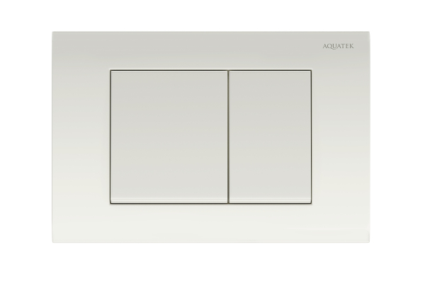 Кнопка для инсталляции Aquatek, квадратные клавиши, белая