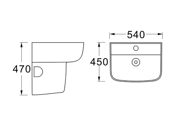 Раковина Aquatek 54х45 AQ5430-00