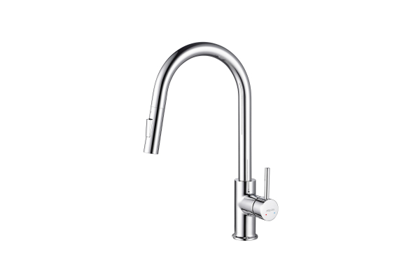 Смеситель для кухни Aquatek Европа с вытяжным изливом 2 jet AQ1384CR
