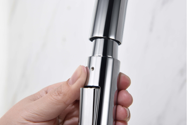 Смеситель для кухни Aquatek Европа с вытяжным изливом 2 jet AQ1384CR