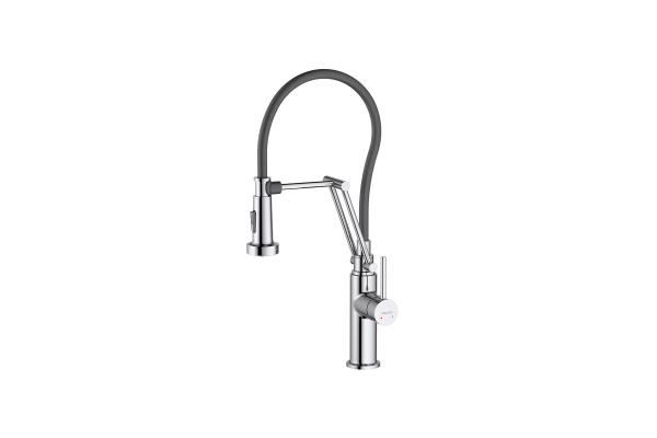 Смеситель для кухни Aquatek Европа с вытяжным изливом 2 jet AQ1388CR