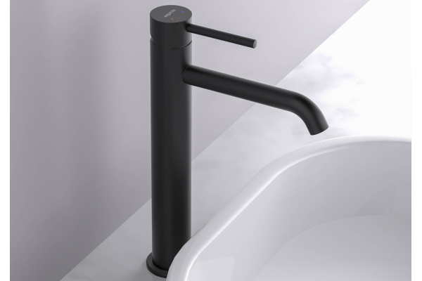 Смеситель для раковины Aquatek Европа высокий 215 без донного клапана AQ1304MB