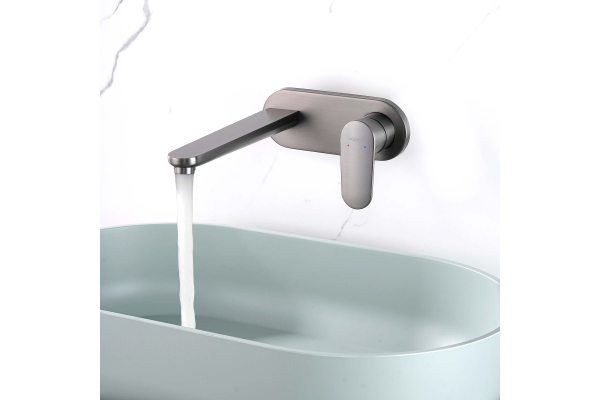 Смеситель для раковины Aquatek Ника настенный, внешняя и скрытая часть AQ1813BGM