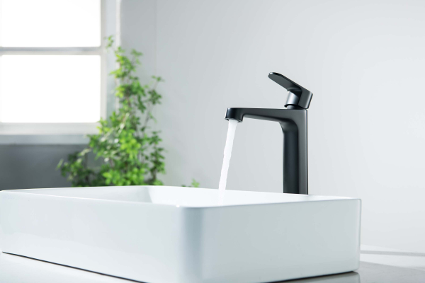 Смеситель для раковины Aquatek Оберон высокий 240 без донного клапана AQ1204MB