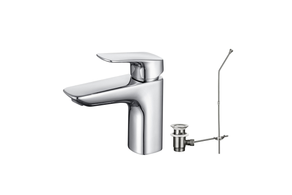 Смеситель для раковины Aquatek Вега 97 с донным клапаном AQ1011CR