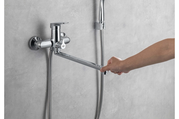 Смеситель для ванны Aquatek Вега с длинным изливом AQ1042CR