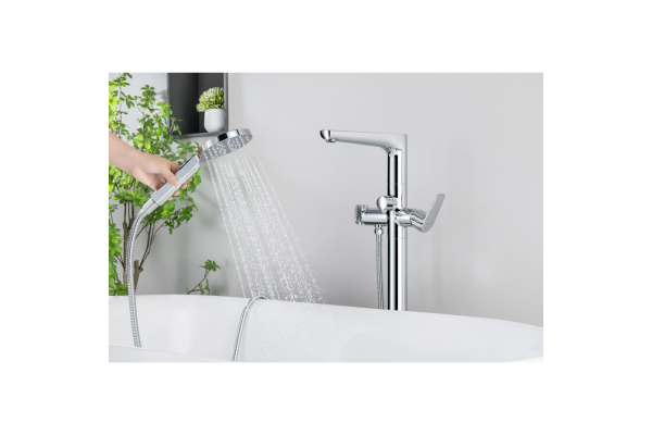 Смеситель для ванны Aquatek Бетта напольный AQ1145CR