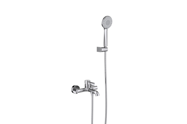 Смеситель для ванны Aquatek Европа с душевым набором 3jet AQ1349CR