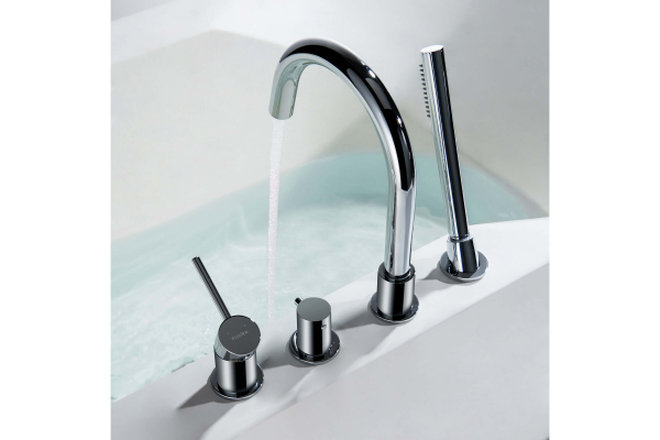 Смеситель на борт ванны Aquatek Европа врезной AQ1348CR