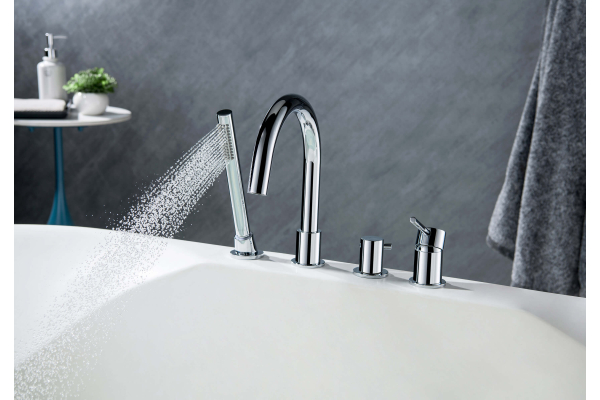 Смеситель на борт ванны Aquatek Европа врезной AQ1348CR