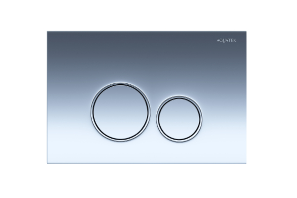Кнопка для инсталляции Aquatek, круглые клавиши, хром глянцевый KDI-0000018