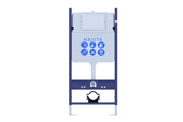 Инсталляция Aquatek Eco Standart 50 (без верхней планки), звукоизоляционная прокладка