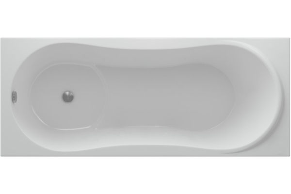 Ванна акриловая Афродита 170x70 с фронтальным экраном, слив слева, Aquatek