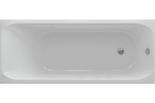 Ванна акриловая Альфа 150х70 с фронтальным экраном, слив справа, Aquatek