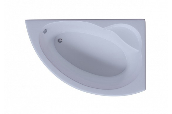 Ванна акриловая Аякс 2 170х110 левая, с фронтальным экраном и вклеенным каркасом, Aquatek