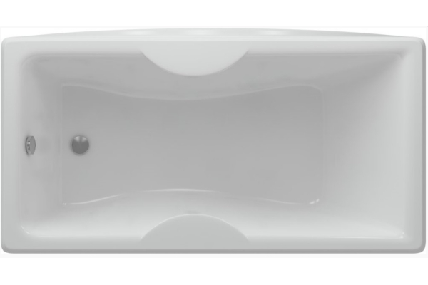Ванна акриловая Феникс 180х85 с фронтальным экраном, вклеевным каркасом, слив слева, Aquatek