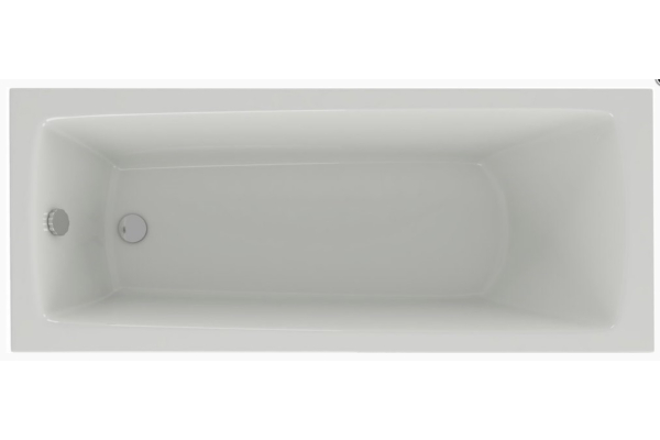 Ванна акриловая Либра 170x70 NEW с фронтальным экраном и вклееным каркасом, Aquatek
