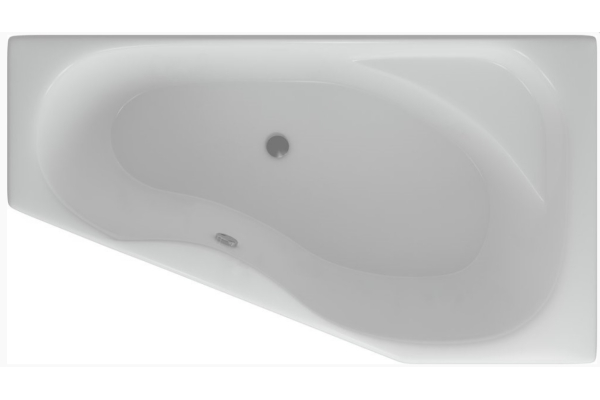 Ванна акриловая Медея 170x95 правая, с фронтальным экраном, сборно-разборный каркас, Aquatek