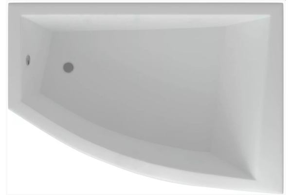 Ванна акриловая Оракул 180х125 правая, с фронтальным и боковыми экранами, вклееным каркасом, Aquatek