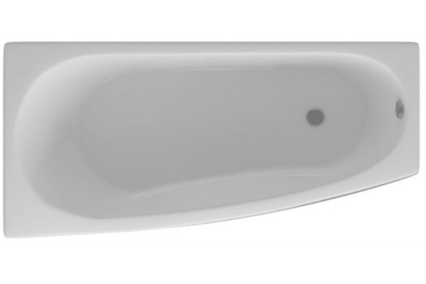 Ванна акриловая Пандора 160х75 левая, с фронтальным и боковым экранами, Aquatek