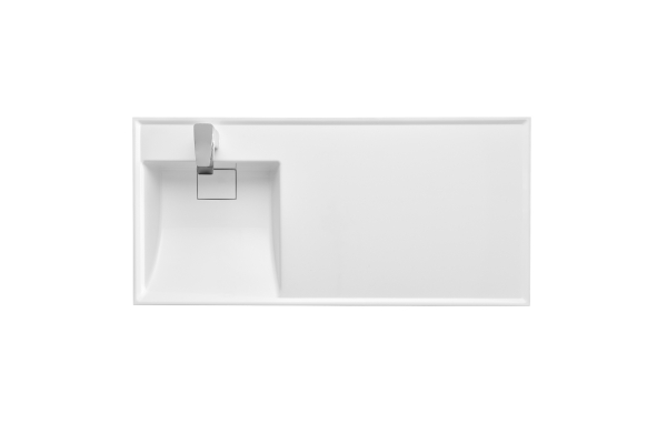 Раковина Aquaton Лондри 105 белая левая 1A72833KLH01L
