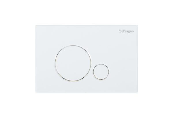 Комплект 2 в 1 Система инсталляции для унитазов BelBagno BB001-120 с кнопкой смыва BB014-SR-BIANCO