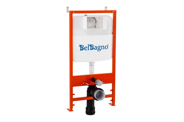 Комплект 2 в 1 Система инсталляции для унитазов BelBagno BB026 с кнопкой смыва BB071CR