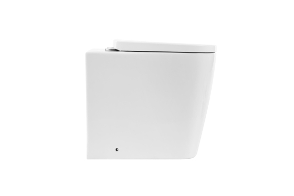 Унитаз приставной безободковый с сиденьем BelBagno Albano BB120CBR