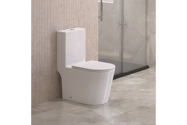 Унитаз-моноблок с сиденьем BelBagno Tornado Tre-Tor безободковый BB673CP-MN-TOR/SC