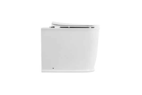 Унитаз приставной безободковый с сиденьем BelBagno Prado BB10150CB