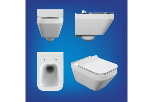 Комплект Cersanit Crea Square CO DPL EO slim, инсталляция Link Pro, без кнопки