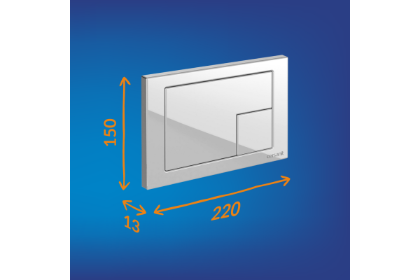 Кнопка Ceranit Corner для инсталляций Link Pro, Vector, Link, Hi-Tec пластик белый