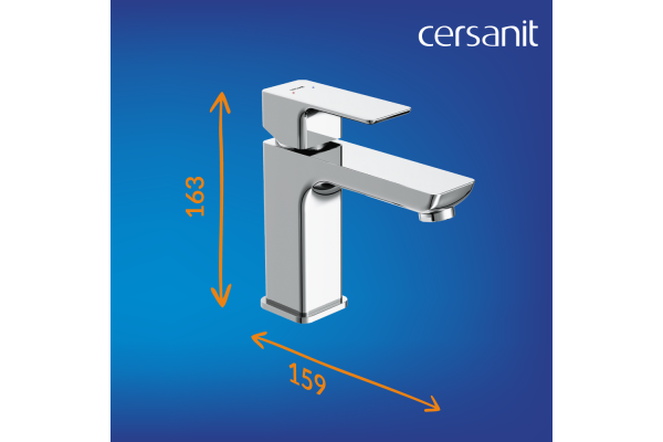 Смеситель Cersanit Geo для умывальника, хром