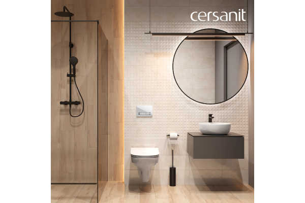 Комплект Cersanit City CO DPL EO: slim инсталляция Link Pro, кнопка Estetica, пластик, белый с рамкой хром